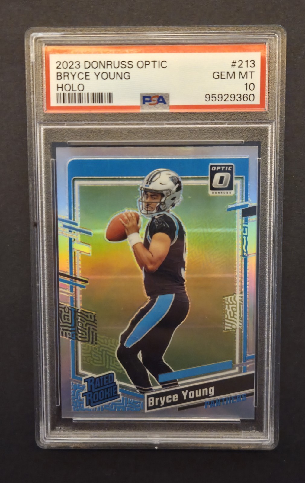 Bryce Young Panini Donruss Optic #213 Holo