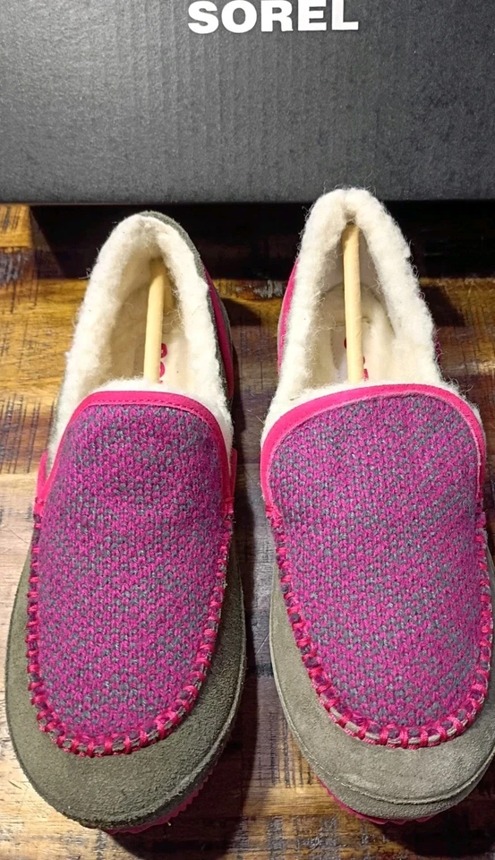 Mujer Sorel Tremblant 2 Gamuza Mocasín Aislante Nieve Zapatilla Interior Exterior Talla 9 Foto 4 de 4