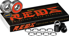 Reds Bearings 8 Pk W/Spacers Washers Bundle