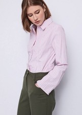 Gaudi' Camicia Riga Rosa - Taglia 40 Abbigliamento Donna Camicie Maniche Lunghe