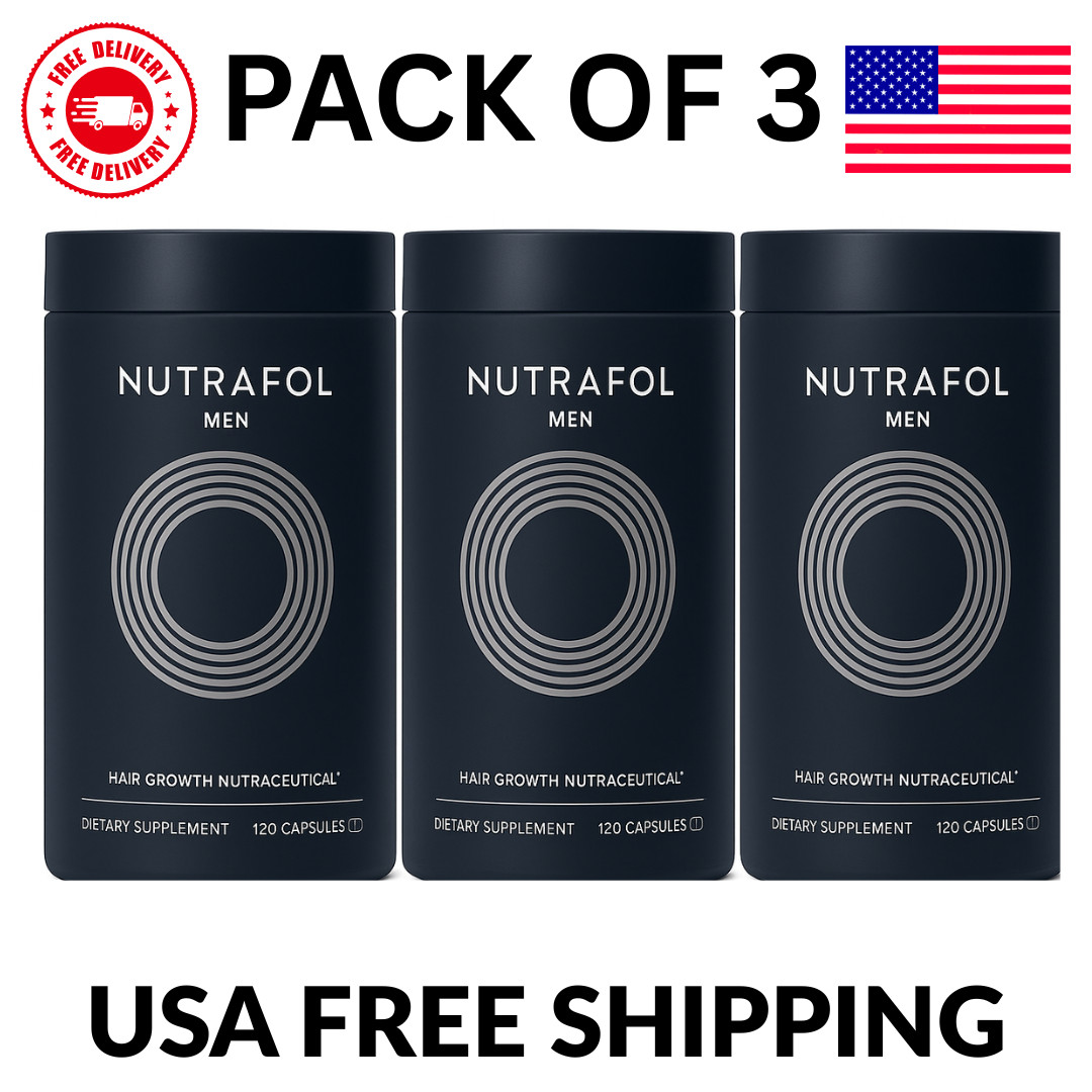 Pack of 3 Men’s Hair Growth Supplement 360 Caps – USA Seller Fast Shipping