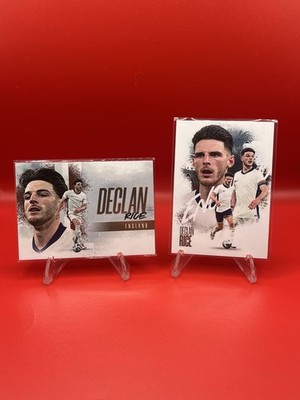 2025 Futera FX Series 2 Declan Rice Base Card Lot (2) - England & Arsenal