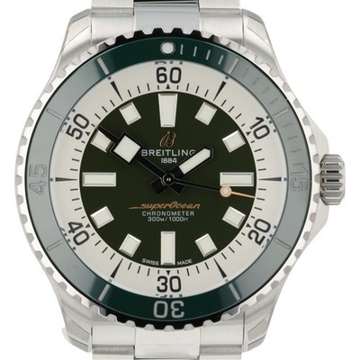 NEW 2026 Breitling Superocean Green Dial 44mm Automatic Men's