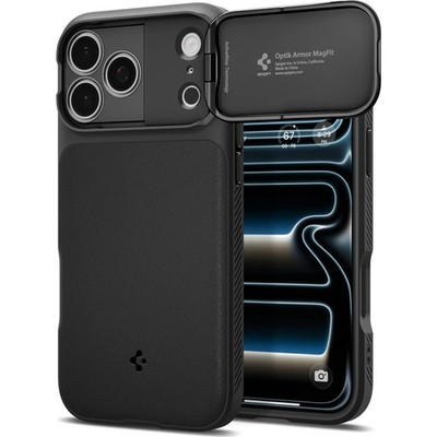 Handyhülle für iPhone 17 Pro Spigen Case Cover Schutzhülle Etui Hülle Schwarz