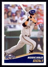 2013 Topps Stickers Mini Norichika Aoki Milwaukee Brewers #204