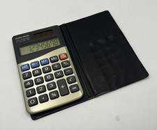 Vintage 1993 Radio Shack Dual Powered Calculator with Black Case