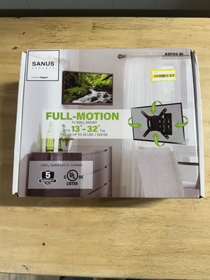 Sanus Accents Full-Motion Wall Mount for 13-32 TVS-ASF110-B1