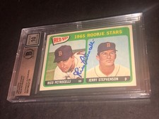 Beckett 10 Gem Mint Autograph Rico Petrocelli Signed 1965 Topps Rookie Card 135. rookie card picture