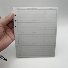 Hallmark ADD1109 Address Book Refill NOS Sealed Planner Pages Organizer Inserts