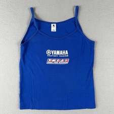Vintage Y2K Yamaha Factory Racing Tank Top Women’s Medium Blue AMA Pro Racing