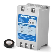  Single Phase to 3 Phase Converter(7.5kW) Digital Phase Shifter, 30A 220V 10HP