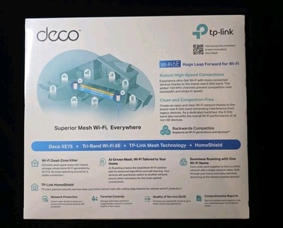 TP-LINK Deco XE75 AXE5400 Wi-Fi 6E Router Mesh System - White (2