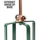 Copper Water Sprinkler Garden Stake - 2 Decorative Spinning Spiral Circles — photo 4