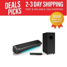 17-Inch Sound Bar with Subwoofer for Smart TVs - Powerful 100W Audio Experience