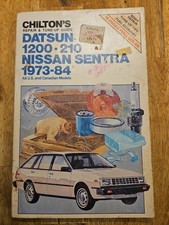 Chiltons Datsun 1200-210 Nissan Sentra 1973-84 Repair And Tune Up Manual