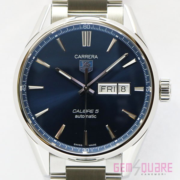 TAG Heuer Carrera Caliber 5 Automatic Blue Dial Stainless Steel Watch WAR201E BA0723
