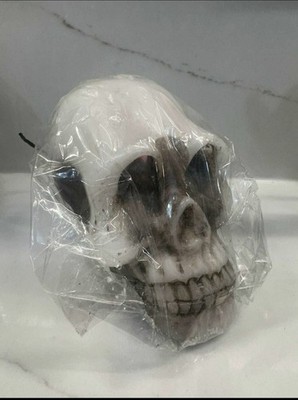 Halloween Creepy Bleeding Skull Candle 4.5 Tall Scary Blood New
