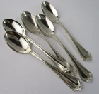 Gorham Norfolk (5) demitasse spoons 3 7/8" sterling silver