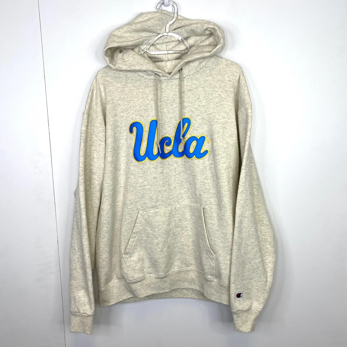 Mens beige champion hoodie sale