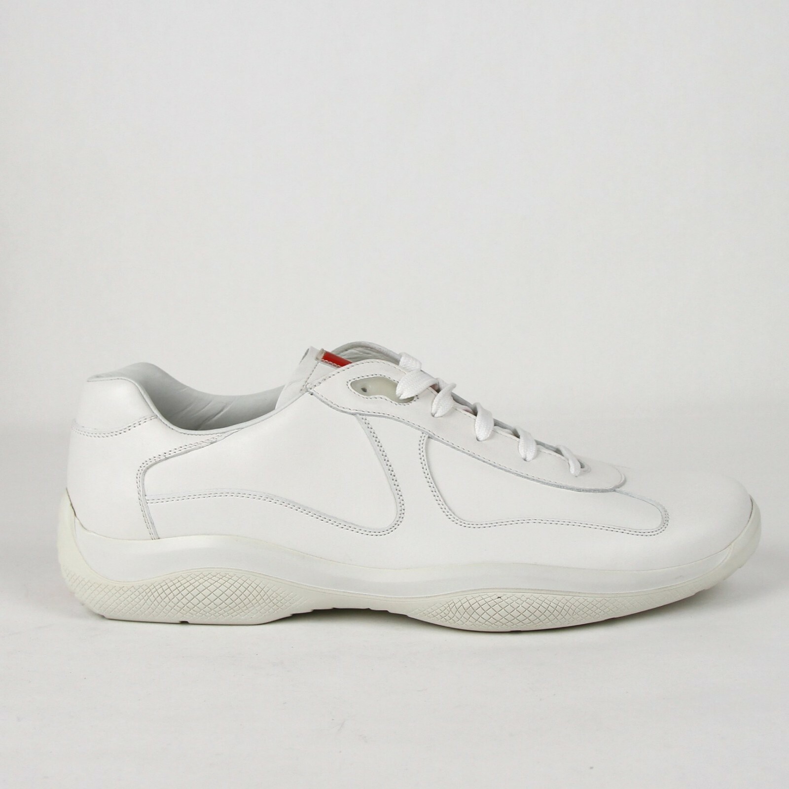 all white prada trainers