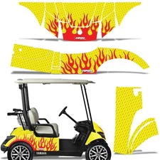 Cart Graphics Kit Decal Sticker For Yamaha Golf Cart 2007-2016 DFLAME R Y