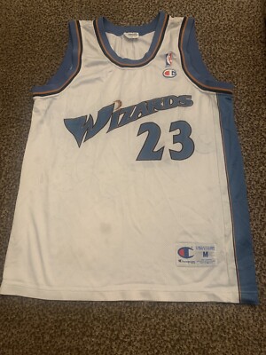 Sehr seltenes Michael Jordan Washington Wizards NBA Basketball Champion Trikot M  