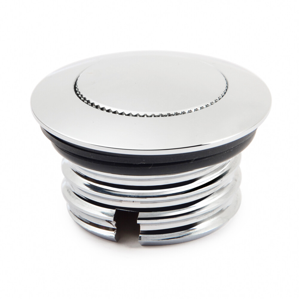 Chrome PopUp Fuel Tank Gas Cap Cover For Harley Dyna Electra Glide