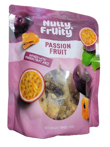 Nutty Fruity Dried Passion Fruit INFUSED WITH PASSION FRUIT JUICE 18oz /510g