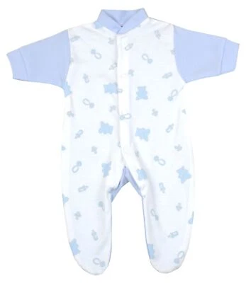 Babyprem Frühgeborene frühe Baby Jungen Kleidung Schlafanzug Babygrow blau 1-3-5-8 Pfund