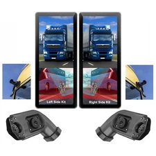 10.36" Monitor 4ch BSD Side Electronic Rear View Mirror Camera Side Blind Area