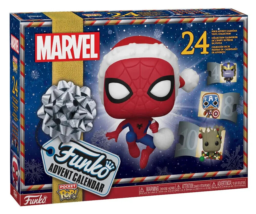 Funko Pocket Pop Advent Calendar Marvel Holiday 2022 - 24 Mini Figures |  eBay