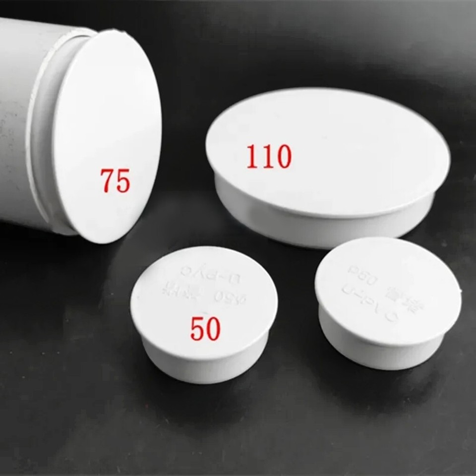 Long Lasting PVC Sewer Pipe Protective Insert 75mm Inner Blocking Cap