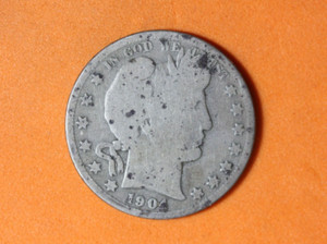 1904-S Barber Half Dollar Silver #P13496