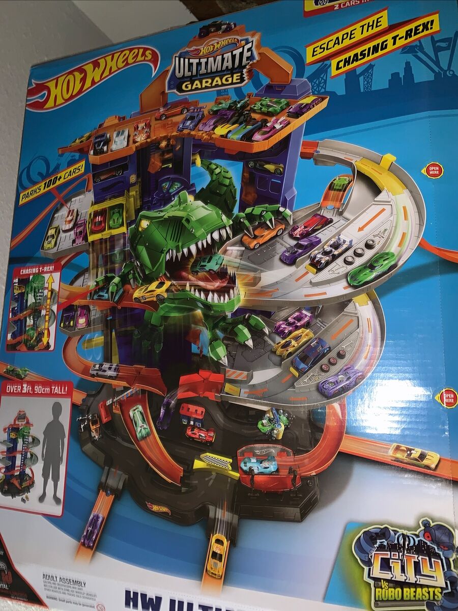 Hot Wheels City Robo T Rex Ultimate Garage – Square Imports