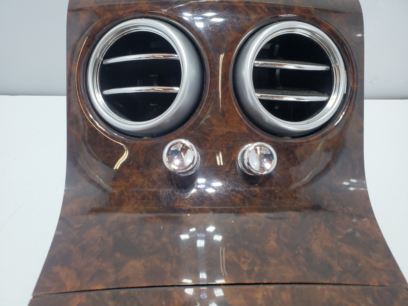 ✅ 03-10 OEM Bentley Continental GT Coupe Rear Complete Center Console Wood Trim