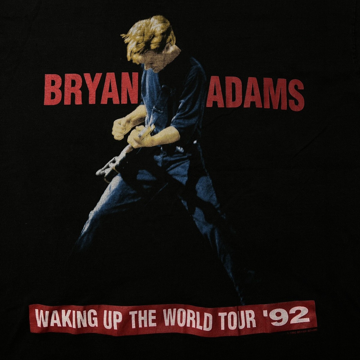 VTG Bryan Adams XL T-Shirt 1992 Waking Up the World Tour GIANT Tag