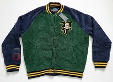Mens Polo Ralph Lauren Fleece Letterman Jacket NWT 298