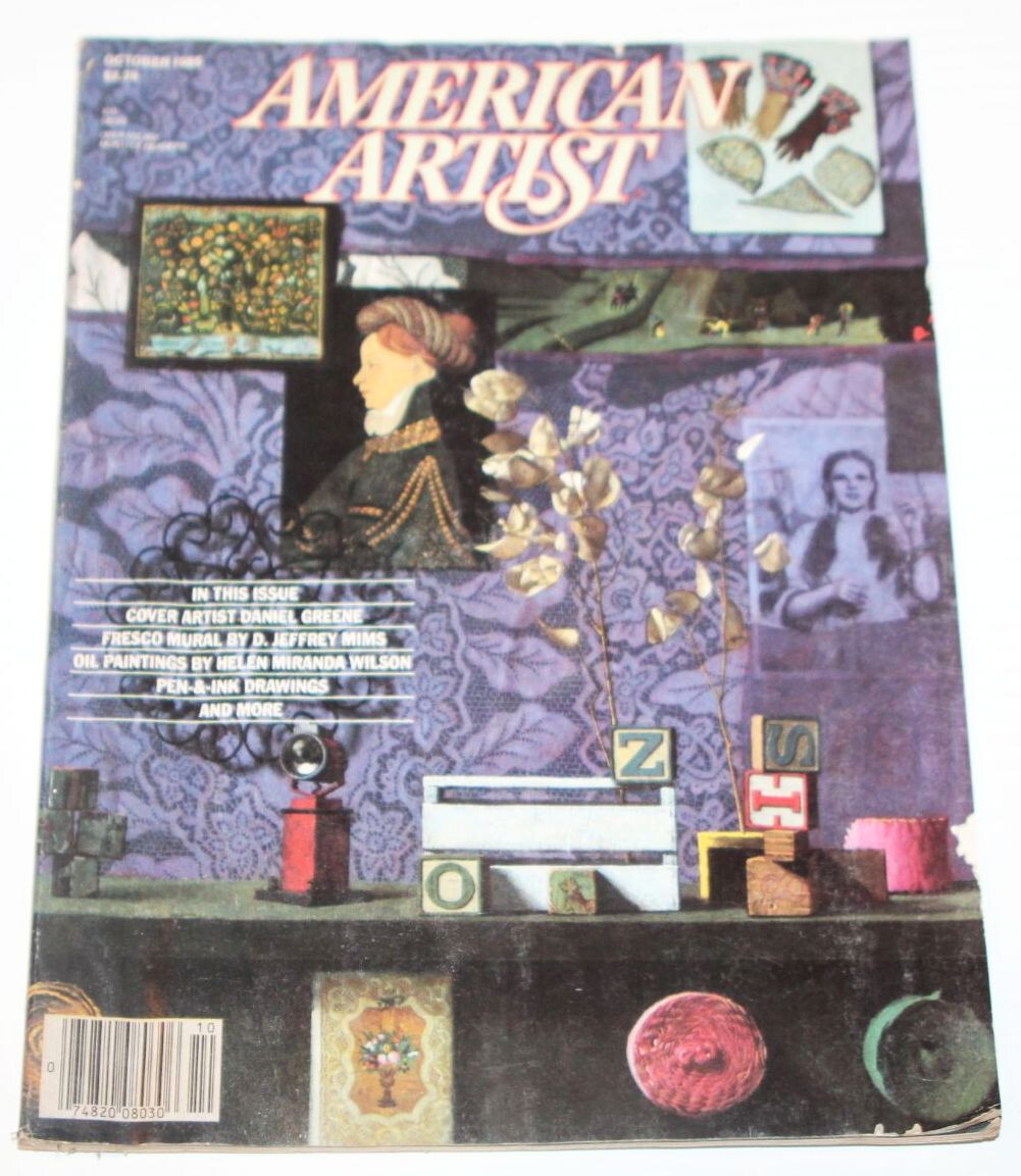 American Artist Magazine Oct 1985 - Daniel Greene, D Jeffrey Mims