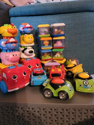 Fisher Price Peek A Boo Blocks Shake And Stack Lil Zoomers Cars Elephant Rattle