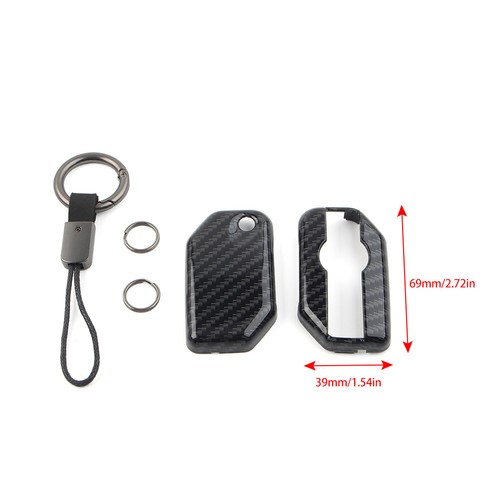 Carbon Fiber Key Chain Procter Cover Fob Fit BMW F750GS F850GS R1200GS R1250GS - Picture 9 of 9