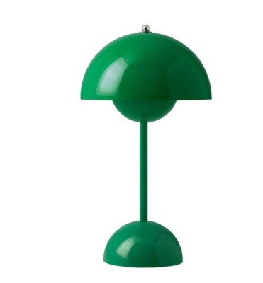 &Tradition Flowerpot VP9 LED Akku Tischleuchte - Signalgrün / Glänzend