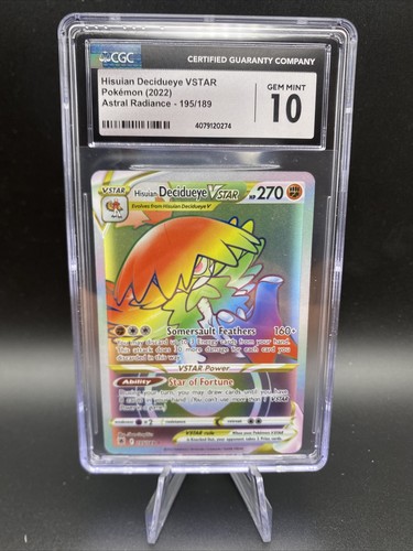 Hisuian Decidueye VSTAR graded CGC 10 for sale on eBay