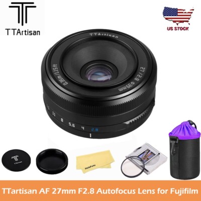 TTartisan AF 27mm F2.8 APS-C AF STM Lens For Fuji X Mount Camera X-A5 X-A7 XT1
