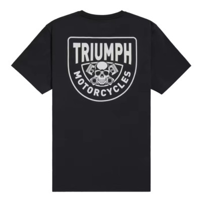 Genuine Triumph Piston Rich Black T-Shirt, MTSS25104 | eBay UK