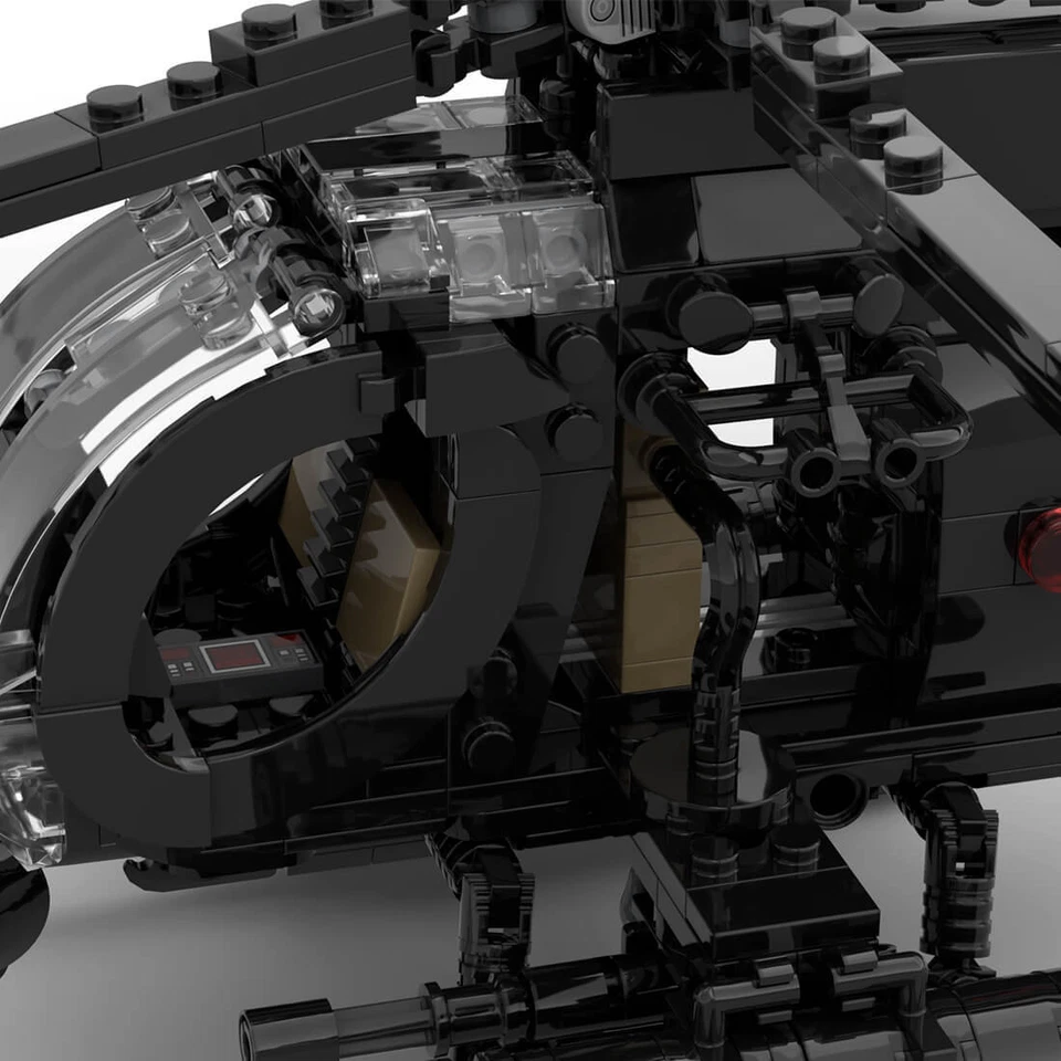 MH-6 Little Bird Helicopter 608 Pieces MOC-88275 Building Blocks Toys Set - Image 3 of 4