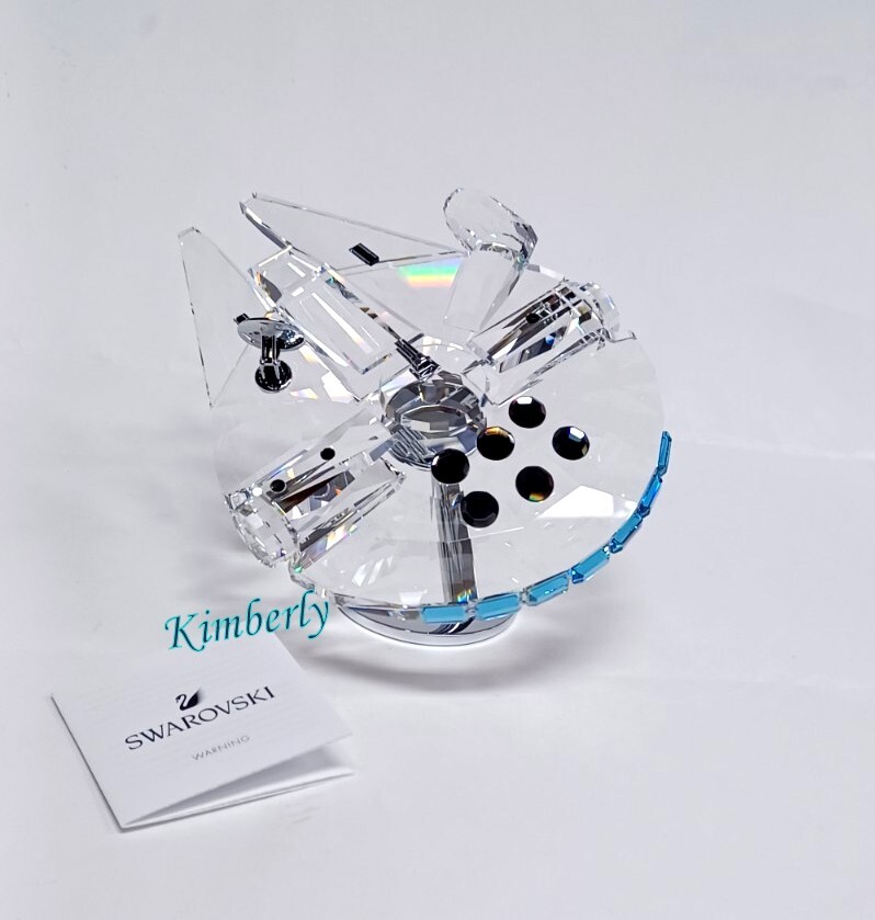Swarovski Star Wars Millennium Falcon Starship W/Metal Stand