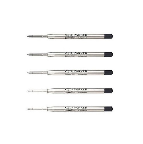 5 PARKER QUINK FLOW BP REFILL FINE NIB BLACK INK WITH LOWEST SHIPPING CHARGES