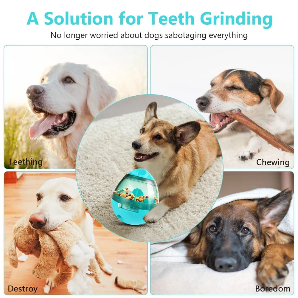 Tumbler Pet Toy, Automatic Pet Slow Feeder Treat Ball, Cat Dog Toy for Pet In...