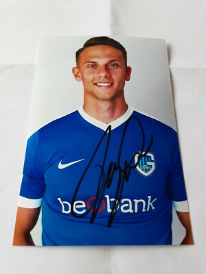 Signiertes Foto Marcus Ingvartsen KRC Genk  NEU (4)