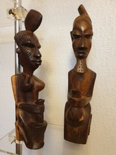 Couple   bois sculpté Afrique  Objet ancien. Ethnique, Tribu, Culte